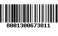 Código de Barras 8001300673811