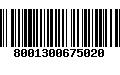 Código de Barras 8001300675020