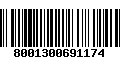 Código de Barras 8001300691174