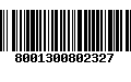 Código de Barras 8001300802327