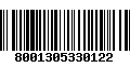 Código de Barras 8001305330122