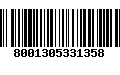 Código de Barras 8001305331358