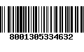 Código de Barras 8001305334632