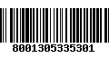 Código de Barras 8001305335301