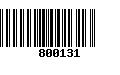 Código de Barras 800131