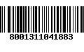 Código de Barras 8001311041883