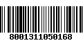 Código de Barras 8001311050168