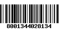 Código de Barras 8001344028134