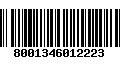 Código de Barras 8001346012223