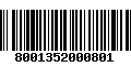 Código de Barras 8001352000801