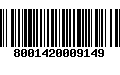 Código de Barras 8001420009149