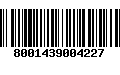 Código de Barras 8001439004227