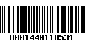 Código de Barras 8001440118531