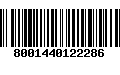 Código de Barras 8001440122286