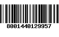 Código de Barras 8001440129957