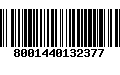 Código de Barras 8001440132377