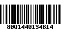 Código de Barras 8001440134814