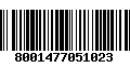 Código de Barras 8001477051023