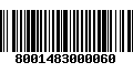 Código de Barras 8001483000060