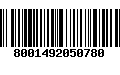 Código de Barras 8001492050780