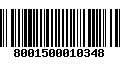 Código de Barras 8001500010348