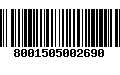 Código de Barras 8001505002690