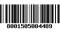 Código de Barras 8001505004489