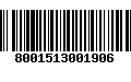 Código de Barras 8001513001906