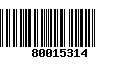 Código de Barras 80015314