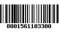 Código de Barras 8001561103300