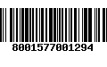 Código de Barras 8001577001294