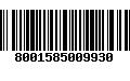 Código de Barras 8001585009930