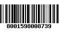 Código de Barras 8001598008739