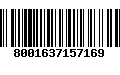 Código de Barras 8001637157169
