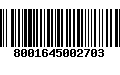 Código de Barras 8001645002703