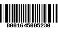 Código de Barras 8001645005230