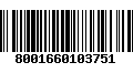 Código de Barras 8001660103751