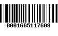 Código de Barras 8001665117609