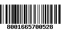 Código de Barras 8001665700528