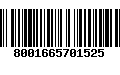 Código de Barras 8001665701525