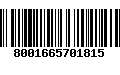 Código de Barras 8001665701815