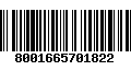 Código de Barras 8001665701822