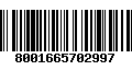 Código de Barras 8001665702997