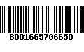 Código de Barras 8001665706650