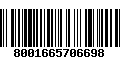 Código de Barras 8001665706698