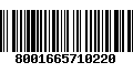 Código de Barras 8001665710220