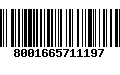 Código de Barras 8001665711197