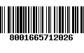 Código de Barras 8001665712026