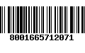 Código de Barras 8001665712071