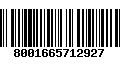 Código de Barras 8001665712927